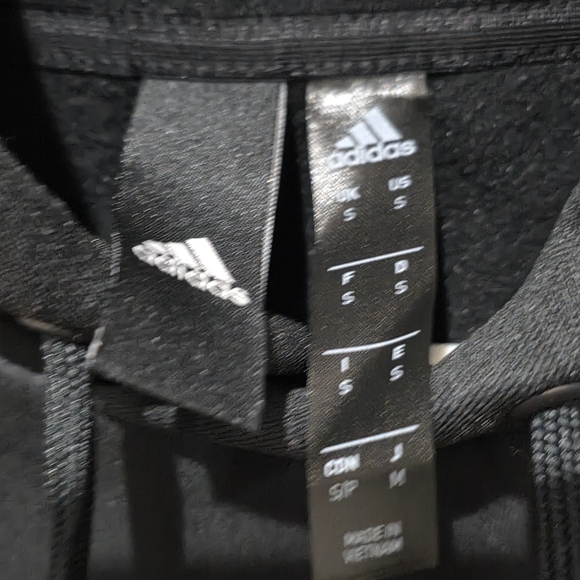 Adidas Men's Black Hoodie with White Logo - Picture 4 of 4